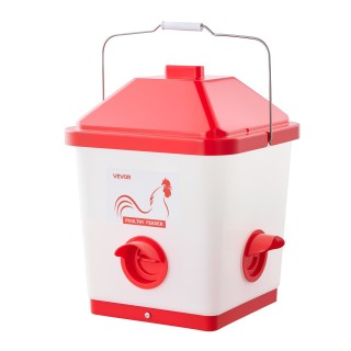 VEVOR Αυτόματη Ταΐστρα Κοτόπουλων 18,14 kg με 3 Λιμένας Σίτισης και...