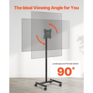 VEVOR Κινητό Τρόλεϊ Τηλεόρασης για Οθόνες 17-55 ιντσών έως 20 κιλά ...