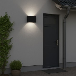 BAKAJI Σετ 2 Απλίκες Τοίχου 4 Led Μαύρο Φωτιστικό Ψυχρό Λευκό Φως 1... BAKAJI Σετ 2 Απλίκες Τοίχου 4 Led Μαύρο Φωτιστικό Ψυχρό Λευκό Φως 1...