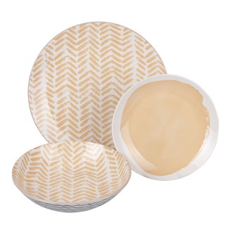 Villa DEste  Σετ πιάτων πορσελάνης 18 τεμαχίων για 6 άτομα διάφορα ...