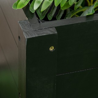 Outsunny Garden Planter με τρύπα αποστράγγισης και ρόδες, σε ξύλο ε... Outsunny Garden Planter με τρύπα αποστράγγισης και ρόδες, σε ξύλο ε...