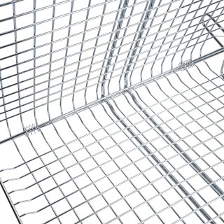 Galileo Σχάρα από ανοξείδωτο ατσάλι 35x40 cm λαβή από ξύλο BestBQ 2...