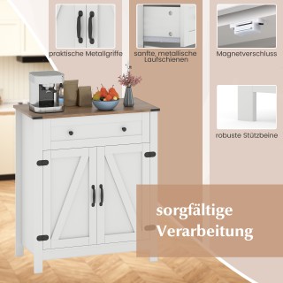 Costway Σερβάν με Πόρτες & Συρτάρι & Ρυθμιζόμενο Ράφι σε Στυλ Εξοχή... Costway Σερβάν με Πόρτες & Συρτάρι & Ρυθμιζόμενο Ράφι σε Στυλ Εξοχή...