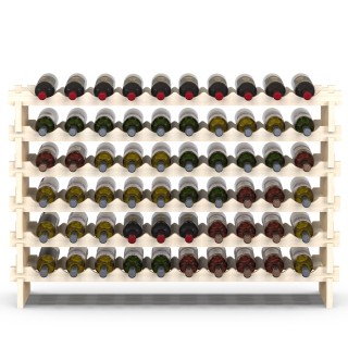 BAKAJI Ξύλινη Κάβα Φυσικού Χρώματος με 60 Θέσεις για Κρασιά - Μπαρ... BAKAJI Ξύλινη Κάβα Φυσικού Χρώματος με 60 Θέσεις για Κρασιά - Μπαρ...