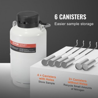 Δοχείο Υγρού Αζώτου VEVOR 3L με 6 Κανίστρες  CZXYDG3L0000R0BDWV0
