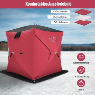 Costway Μονωμένη Αναδυόμενη Σκηνή Ψαρέματος στον Πάγο με Επενδεδυμέ... Costway Μονωμένη Αναδυόμενη Σκηνή Ψαρέματος στον Πάγο με Επενδεδυμέ...