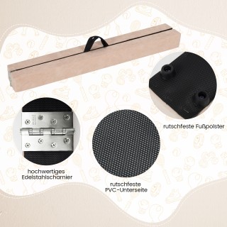 Costway 270 εκ Πτυσσόμενη Δοκός Ισορροπίας για Παιδιά με Λαβή Μεταφ...