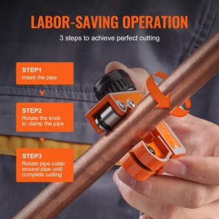 Μίνι Κόφτης Σωλήνων VEVOR για Χαλκό & Πλαστικό 1/8-1-1/8  TGQGQJT11...