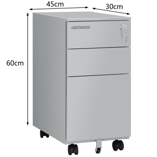 STAKMANN Κινητό Γραφείο Συρταριέρα για Έγγραφα με Κλειδαριά και Ρά... STAKMANN Κινητό Γραφείο Συρταριέρα για Έγγραφα με Κλειδαριά και Ρά...