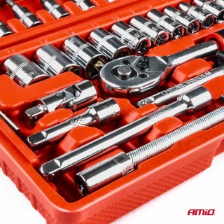 AMiO  Σετ εργαλείων επισκευής καρυδάκια 1/4 με 46 τεμάχια ,03136