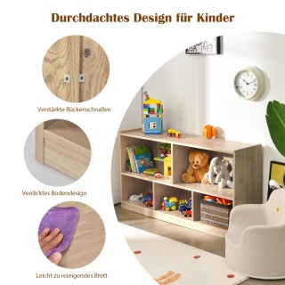 Costway Παιδική Ξύλινη Ραφιέρα Παιχνιδιών με 5 Θέσεις 111 x 30 x 61... Costway Παιδική Ξύλινη Ραφιέρα Παιχνιδιών με 5 Θέσεις 111 x 30 x 61...