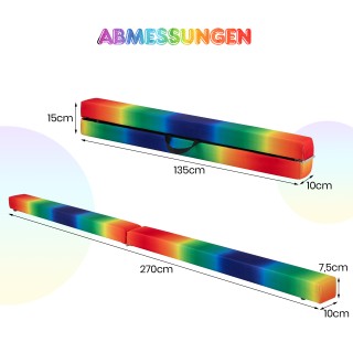 Costway 270 εκ Πτυσσόμενη Πολύχρωμη Δοκός Ισορροπίας για Παιδιά με ... Costway 270 εκ Πτυσσόμενη Πολύχρωμη Δοκός Ισορροπίας για Παιδιά με ...