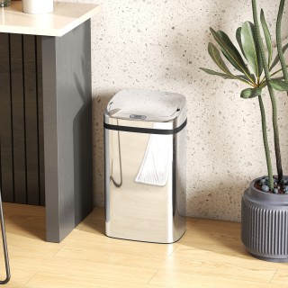 HOMCOM Κάδος Απορριμμάτων 30L με Αισθητήρα για Αυτόματο Άνοιγμα και... HOMCOM Κάδος Απορριμμάτων 30L με Αισθητήρα για Αυτόματο Άνοιγμα και...