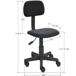 BAKAJI  Καρέκλα Γραφείου με 5 ρόδες για Γραφείο, Δωμάτιο, Μικρό Δωμ...