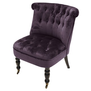 Galileo  Σετ 2 τμχ Πολυθρόνα σαλονιού σε απόχρωση δαμάσκηνου με ύφα...