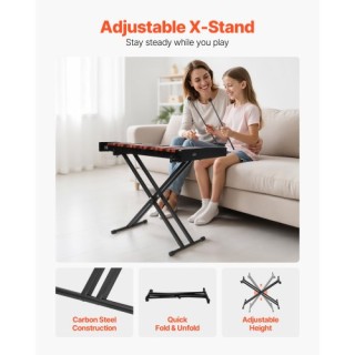 VEVOR Επαγγελματικό Ξυλόφωνο 37 Νότες με Βάση και Αξεσουάρ MTMQ37YF...