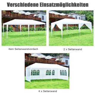 Costway  Ευρύχωρη και Ανθεκτική Τέντα Εκδηλώσεων 6x3m με Αφαιρούμεν...