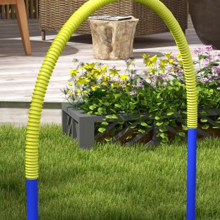 PawHut Σετ Agility Σκύλου με 4 Εύκαμπτες Καμάρες και Τσάντα Μεταφορ...