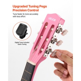 VEVOR Ροζ Κλασική Κιθάρα 780 mm για Αρχάριους με Θήκη, Ζώνη, Τούνερ... VEVOR Ροζ Κλασική Κιθάρα 780 mm για Αρχάριους με Θήκη, Ζώνη, Τούνερ...