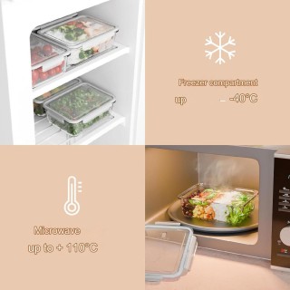 Σετ 2 Γυάλινα Δοχεία Φαγητού 1.04L με Καπάκια C-FHD4024G CLASSBACH Σετ 2 Γυάλινα Δοχεία Φαγητού 1.04L με Καπάκια C-FHD4024G CLASSBACH