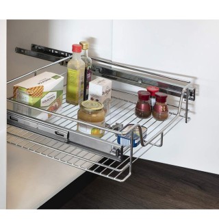BAKAJI Τηλεσκοπικό Συρτάρι Κουζίνας 60cm Καλάθι Ράφι Εξαγώγιμο Εξο... BAKAJI Τηλεσκοπικό Συρτάρι Κουζίνας 60cm Καλάθι Ράφι Εξαγώγιμο Εξο...