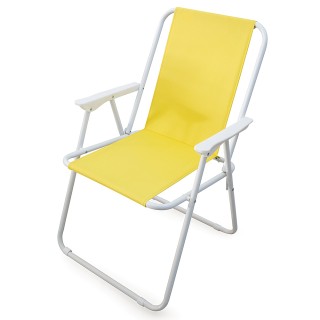 Galileo Καρέκλα χαλάρωσης πτυσσόμενη με μπράτσα, κατασκευή από χάλυ...