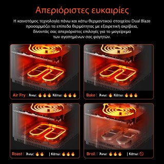 Cosori Dual Blaze Chef Edition Air Fryer με Wi-Fi 6.4lt Μαύρο CAF-P...