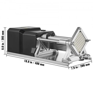 Ηλεκτρικός Κόφτης Πατάτας VEVOR με 4 Ανταλλάξιμες Λεπίδες για Πατάτ... Ηλεκτρικός Κόφτης Πατάτας VEVOR με 4 Ανταλλάξιμες Λεπίδες για Πατάτ...