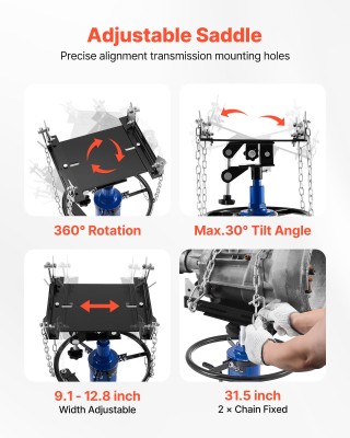 VEVOR Υδραυλικός Γρύλος Μετάδοσης, Χωρητικότητα Ανύψωσης 0.75 Τόνου...
