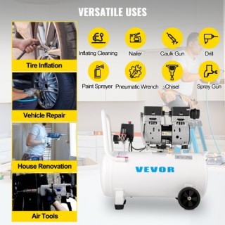 Συμπιεστής Αέρος VEVOR 11L, 1HP, Αθόρυβος, Χωρίς Λάδι, 8 bar WSKYJ... Συμπιεστής Αέρος VEVOR 11L, 1HP, Αθόρυβος, Χωρίς Λάδι, 8 bar WSKYJ...