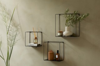 Ράφια Τοίχου Gerona Σετ 3 Τεμαχίων 22 x 12 x 22 cm, 27 x 12 x 27 cm...