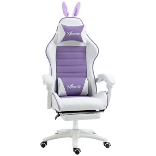 Vinsetto Καρέκλα Gaming με Αυτιά Λαγού, Υποπόδιο, Μαξιλάρια, Ανάκλι... Vinsetto Καρέκλα Gaming με Αυτιά Λαγού, Υποπόδιο, Μαξιλάρια, Ανάκλι...