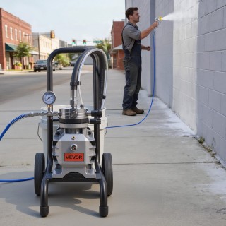 VEVOR Ηλεκτρικό Airless Πιστόλι Βαφής Διαφράγματος 1500W, 2800 psi,...