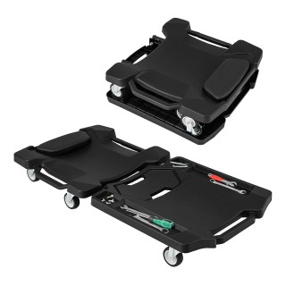 Costway 108 εκ Πτυσσόμενο Συνεργατικό Καρότσι Εργασίας με Μαξιλάρι ...