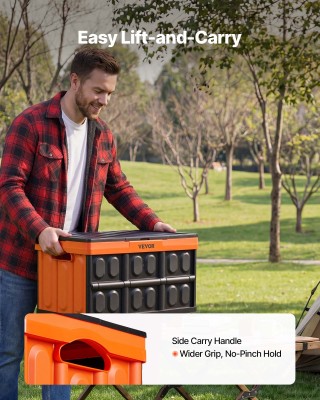 VEVOR Σετ 3 Πλαστικά Πτυσσόμενα Κουτιά Αποθήκευσης 45L με Καπάκι, Σ... VEVOR Σετ 3 Πλαστικά Πτυσσόμενα Κουτιά Αποθήκευσης 45L με Καπάκι, Σ...