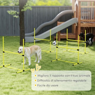 PawHut Σετ 4 Εμποδίων Agility Dog για Εκπαίδευση Σκύλων με Ρυθμιζόμ... PawHut Σετ 4 Εμποδίων Agility Dog για Εκπαίδευση Σκύλων με Ρυθμιζόμ...