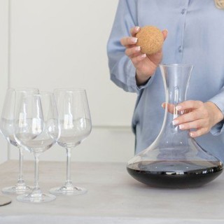 BAKAJI Καράφα από φυσητό γυαλί για κρασί χωρητικότητας 1,1 λίτρων ... BAKAJI Καράφα από φυσητό γυαλί για κρασί χωρητικότητας 1,1 λίτρων ...