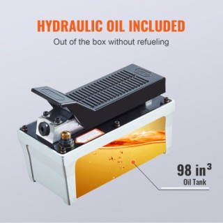 VEVOR Υδραυλική Αντλία Αέρος 10,000 PSI, 1/2 Γαλ, Γκρι  HSMJTELECTR...