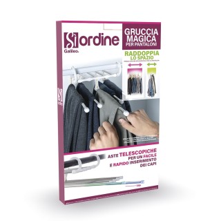 Galileo Gruccia magica για 5 παντελόνια με τηλεσκοπικές ράβδους Sor...