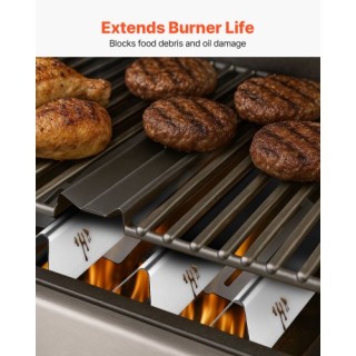 VEVOR Ράβδοι Γεύσης & Διασπορείς Θερμότητας για Ψησταριές Weber Gen...