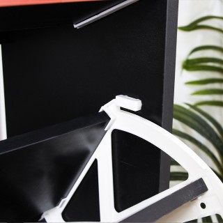 BAKAJI Ντουλάπα παπουτσιών 4 φύλλων με ράφια διπλού βάθους κόκκινη... BAKAJI Ντουλάπα παπουτσιών 4 φύλλων με ράφια διπλού βάθους κόκκινη...