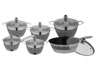 Σετ Μαγειρικά Σκεύη - Κατσαρόλες από Ανοξείδωτο Ατσάλι 12 τεμάχια Z... Σετ Μαγειρικά Σκεύη - Κατσαρόλες από Ανοξείδωτο Ατσάλι 12 τεμάχια Z...
