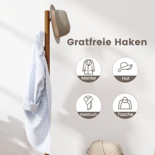 Costway Πολυλειτουργικός Ξύλινος Καλόγερος με Τραπέζι και Παπουτσο... Costway Πολυλειτουργικός Ξύλινος Καλόγερος με Τραπέζι και Παπουτσο...