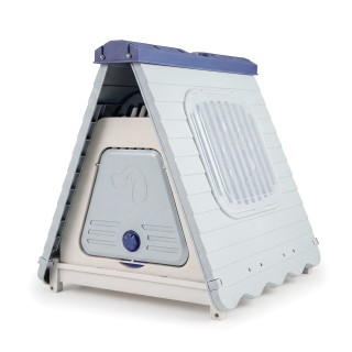 Costway Πτυσσόμενο πλαστικό σπιτάκι σκύλου εξωτερικού χώρου με παρά... Costway Πτυσσόμενο πλαστικό σπιτάκι σκύλου εξωτερικού χώρου με παρά...