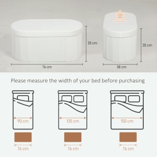 HOMCOM Πτυσσόμενος Αποθηκευτικός Πουφ από Βελούδο με Χωρητικότητα 7...