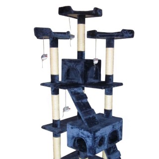 BAKAJI Ονυχοδρόμιο για Γάτες με Σχοινί Sisal και Παιχνίδια 170cm Μπ...