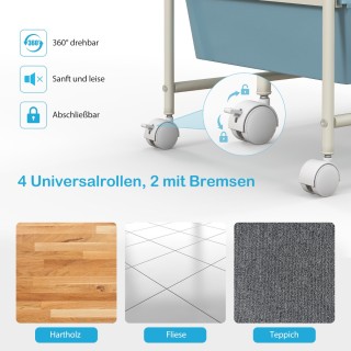 Costway Τροχήλατο καρότσι με 15 συρτάρια, μεταλλικό πλαίσιο, πολύχρ... Costway Τροχήλατο καρότσι με 15 συρτάρια, μεταλλικό πλαίσιο, πολύχρ...