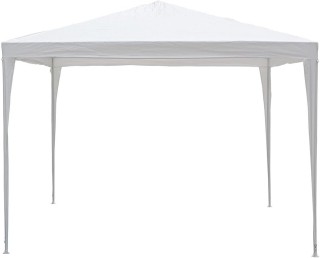 BAKAJI  Κιόσκι Κήπου 3x3 μτ από Μέταλλο Αδιάβροχο Κάλυμμα Λευκό Βερ...