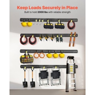 VEVOR Σετ 4 Ράγες Δεσίματος E-Track, 2.3μ, Φορτίο έως 909 κιλά, Κατ...
