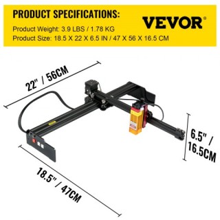 Φορητός Χαράκτης Laser VEVOR 5.5W 3D Εκτυπωτής EJGXLZSZJGDKJPFKQV2 Φορητός Χαράκτης Laser VEVOR 5.5W 3D Εκτυπωτής EJGXLZSZJGDKJPFKQV2